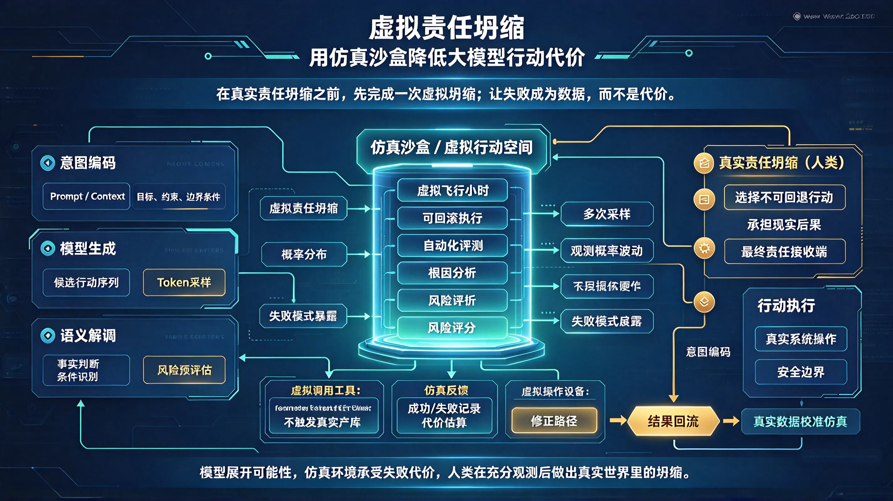 虚拟责任坍缩：用仿真沙盒降低大模型行动代价