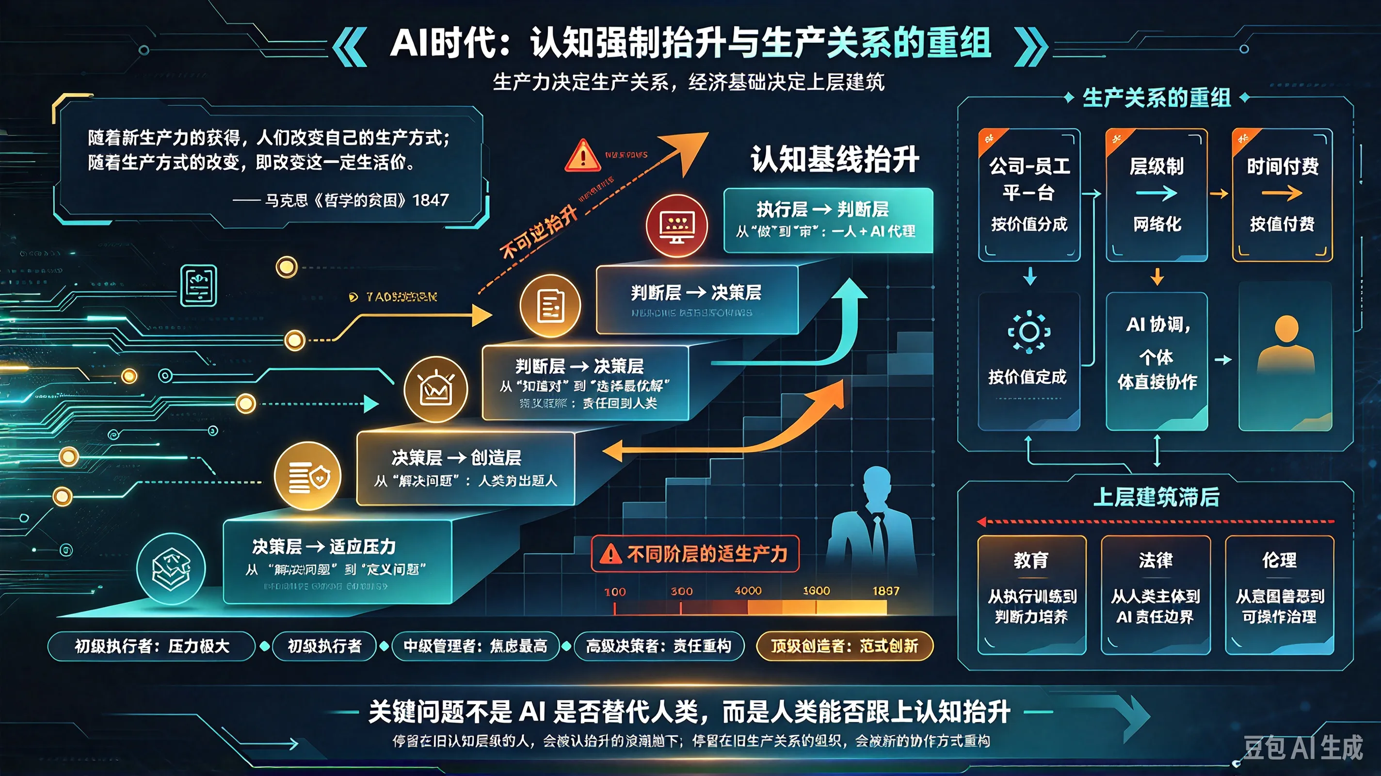 AI 时代:认知强制抬升与生产关系的重组